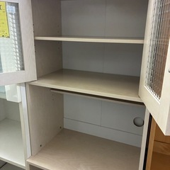 【ジャングルジャングル深井店】★レンジ台 白 ナチュラル ホワイト 収納家具 食器棚 家具 簡易クリーニング済 堺市（中区 堺区 東区 西区 南区 北区）和泉市 河内長野市 富田林市 松原市 狭山市 深井 【FU2846】の画像