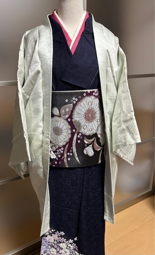 【お買得】訪問着　翠山　辻ヶ花　花絞り　フルセット