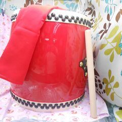 23.500円エイサー大太鼓36cm　サージ/モス布撥付きの画像