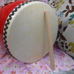 23.500円エイサー大太鼓36cm　サージ/モス布撥付きの画像