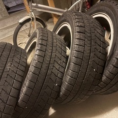 ワゴンR スティングレー　15インチ　バリ山　BSスタッドレス付きの画像