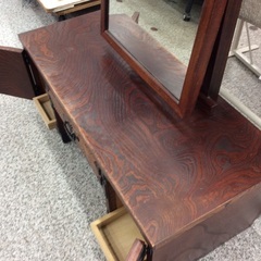 【岩谷堂の鏡台】鏡台　岩谷堂　ドレッサー　一面鏡　ダークブラウンの画像