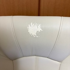 オフィスチェア パソコンチェア ゲームチェア　アイボリーの画像