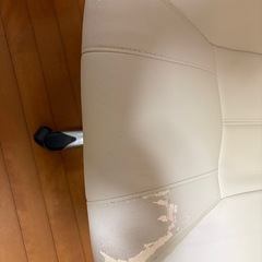 オフィスチェア パソコンチェア ゲームチェア　アイボリーの画像