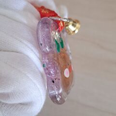 トナカイ　レジン　クリスマス　オーナメント　ハンドメイド　①の画像