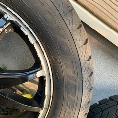 155/65 R13スタッドレス　ホイール付き4穴　軽四 の画像