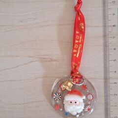 サンタクロース　レジン　クリスマス　オーナメント　ハンドメイド　②の画像