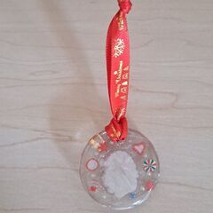 サンタクロース　レジン　クリスマス　オーナメント　ハンドメイド　②の画像