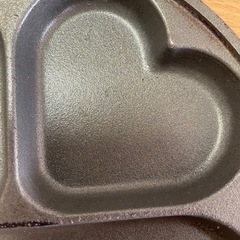 ハート型 卵焼き セパレート フライパン  木製ハンドルの画像