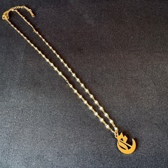 N41*《ステンレス》*イニシャルEネックレスの画像