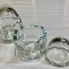卵型ガラス容器の画像