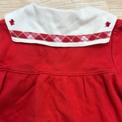 ELLE 赤いセーラーワンピースの画像