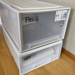 2個　大型　衣装ケース　収納ケースの画像