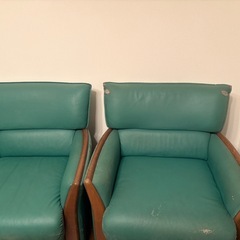 ミントグリーン　ソファー　2セットも可
の画像