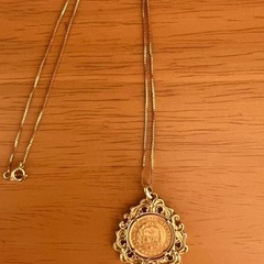 K18 コイントップネックレスの画像