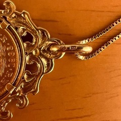 K18 コイントップネックレスの画像