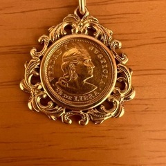 K18 コイントップネックレスの画像