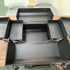 メイクBOX 小物入れ　化粧品　ブラックの画像