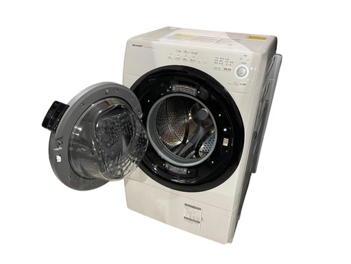 【決まりました】【⭐️全額返金保証⭐️】 ◻︎SHARP シャープ ドラム式電気洗濯乾燥機 ES-S7E-WL 2021年製