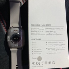 未使用に近いテスト使用のみ❣️ スマートウォッチ Zacharyer ブラック　多機能モデルの画像