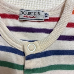 70サイズ，ダブルビーロンパースDOUBLE-B取引中
の画像