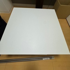 10/30 10/31 限定 センターテーブル ローテーブル 白 ホワイト 正方形 テーブルの画像