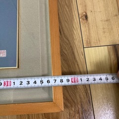 額縁　コスモスの色紙絵の画像