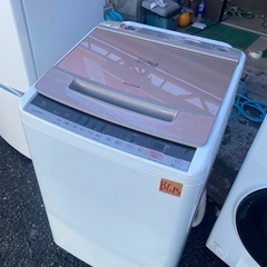 NO B 615🌈福岡市内配送設置無料✨🌈BW-V80C 全自動洗濯機 ビートウォッシュ シャンパン [洗濯8.0kg /乾燥機能無 /上開き]の画像