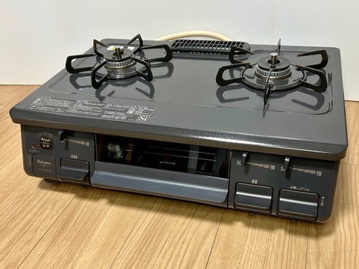 【美品 クリーニング済】2022年 パロマ ガスコンロ あんしんモード搭載 IC-S87-1L グリル未使用(都市ガス用 左強火)