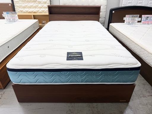 【愛品館 江戸川店 】 引き出し付き セミダブルベッド FranceBed（フランスベッド）