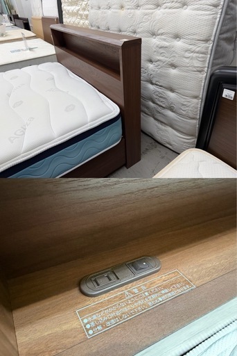 【愛品館 江戸川店 】 引き出し付き セミダブルベッド FranceBed（フランスベッド）