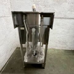 tanico ステンレス製 1槽シンク 水栓付 W450×D600×H840 厨房 厨房機器 店舗 店舗用品 中段付 流し台 タニコー 高さ調節可能 Y2356YGの画像