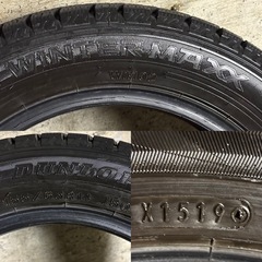 C-18 タイヤ 中古 DUNLOP STUDLESS WINTERMAXX WM02 155/65R14の画像