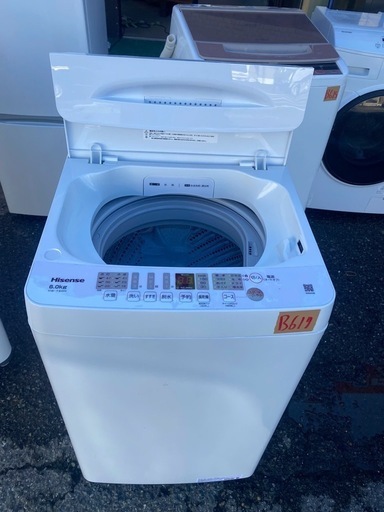 NO B617?福岡市内配送設置無料✨?全自動洗濯機 ホワイト HW-T60H [洗濯6.0kg /簡易乾燥(送風機能) /上開き] 