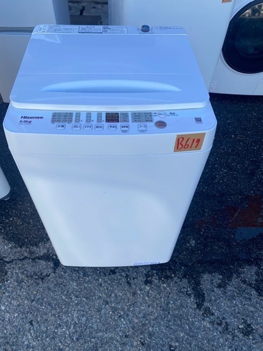 NO B617?福岡市内配送設置無料✨?全自動洗濯機 ホワイト HW-T60H [洗濯6.0kg /簡易乾燥(送風機能) /上開き] 