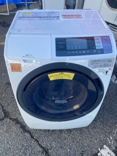 NO B618?福岡市内配送設置無料✨?BD-SG100BL-W ドラム式洗濯乾燥機 ビッグドラム ホワイト [洗濯10.0kg /乾