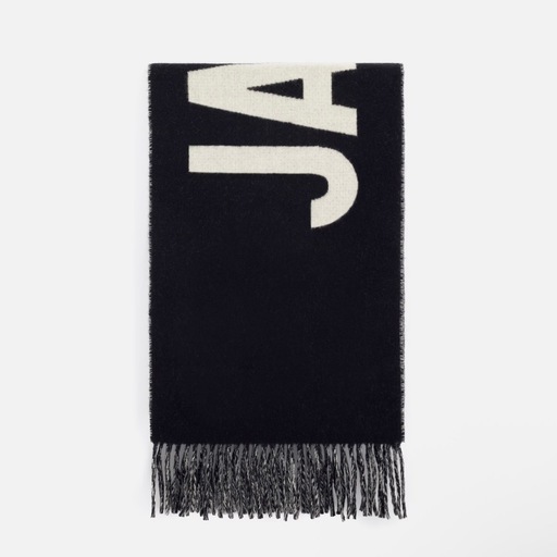 ジャックムス　Jacquems ロゴ スカーフ マフラー ブラック