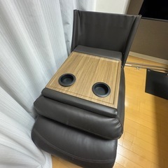 10/30 10/31 限定 ニトリ 3人がけ 電動リクライニング ソファ ダークブラウン 焦げ茶の画像