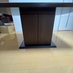 ダイニングテーブル セラミック 収納 140cmの画像