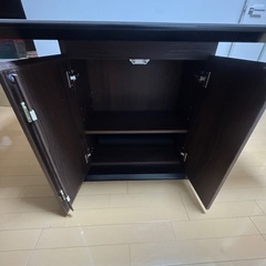 ダイニングテーブル セラミック 収納 140cmの画像