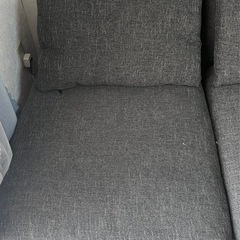 譲ります【引取日限定】ダークグレー ソファ　ニトリの画像