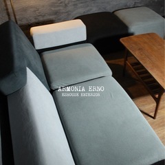 ⭕️エスハウスインテリア　現金ならフリマの10%OFF　首都圏送無料〜ARMONIA ERNO 23万テトリス型 ローコーナーソファの画像