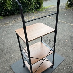 キッチンラック　レンジ台　収納棚　ニトリ　キッチンの画像