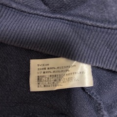 【Kids’RUs】花刺繍トレーナー ネイビー 100サイズ 平置き40 美品の画像