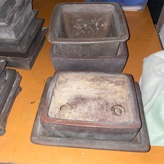 盆栽鉢　　13個まとめ　名入りありの画像