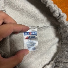 JERZEES グレー スウェットパンツの画像