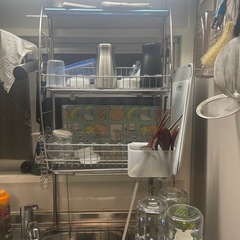 ［決まりました]水切りラック　突っ張りの画像