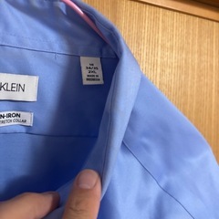 CALVIN KLEIN ライトブルー シャツ 18 34/35の画像