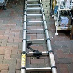 脚立 伸縮アルミ梯子 1.7m 6段 アルミはしご ラダーはしご 耐荷重150kg 安全ロック付 札幌市 東区 新道東店の画像
