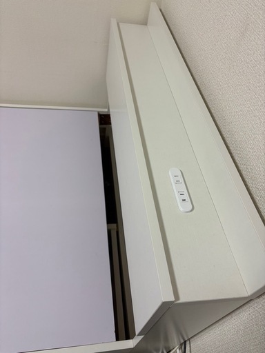 【引き渡し先決定】RASIK シングルベットフレーム 白　引き出し収納付き　　